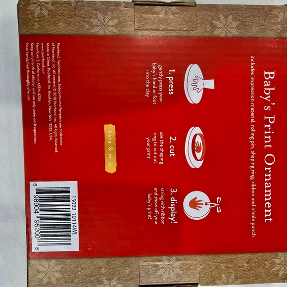 Baby’s Print Ornament - Kate & Milo - Picture 2 of 3